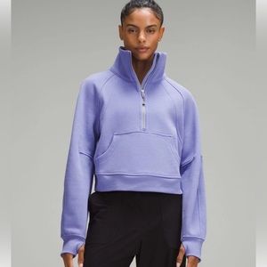 NWT Lululemon Scuba Oversized Funnel-Neck Half Zip Dark Lavender
